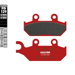 GALFER KLOCKI HAMULCOWE KH172 PÓŁMETALICZNE WYPRZEDAŻ