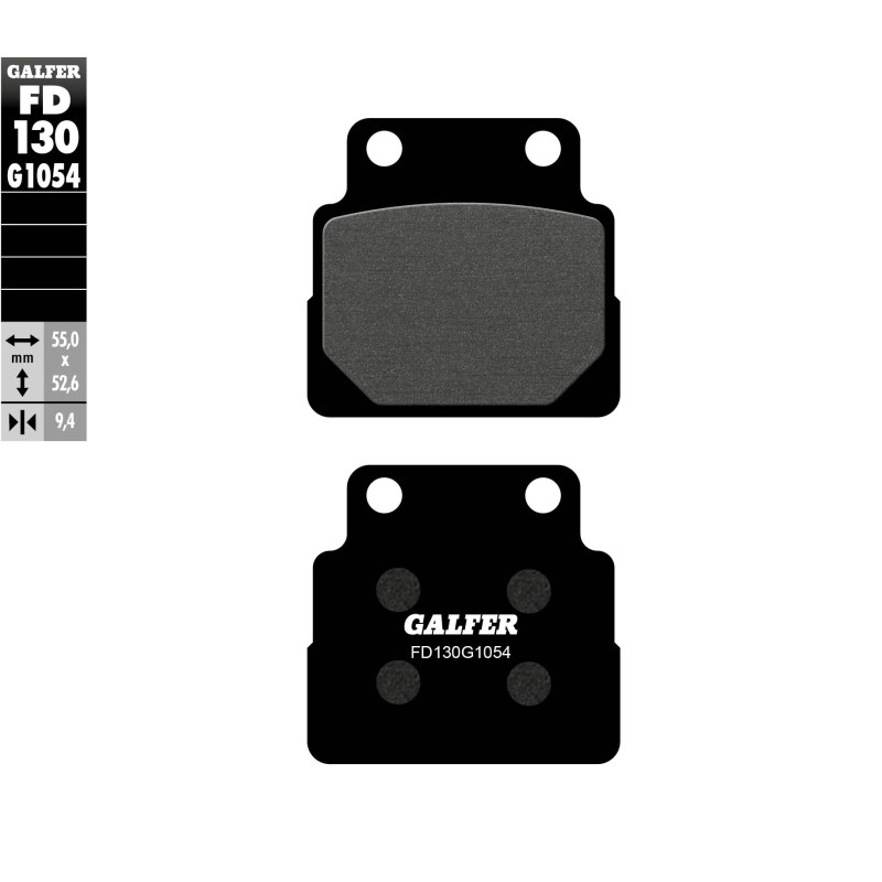 GALFER KLOCKI HAMULCOWE KH122 PÓŁMETALICZNE - najlepsza jakość w dobrej cenie