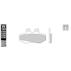 GALFER KLOCKI HAMULCOWE KH167 PÓŁMETALICZNE - Oferta Specjalna, Wyprzedaż