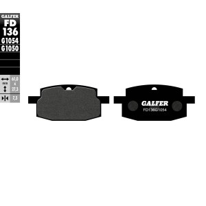 GALFER KLOCKI HAMULCOWE KH169 PÓŁMETALICZNE - najlepsza jakość i trwałość!