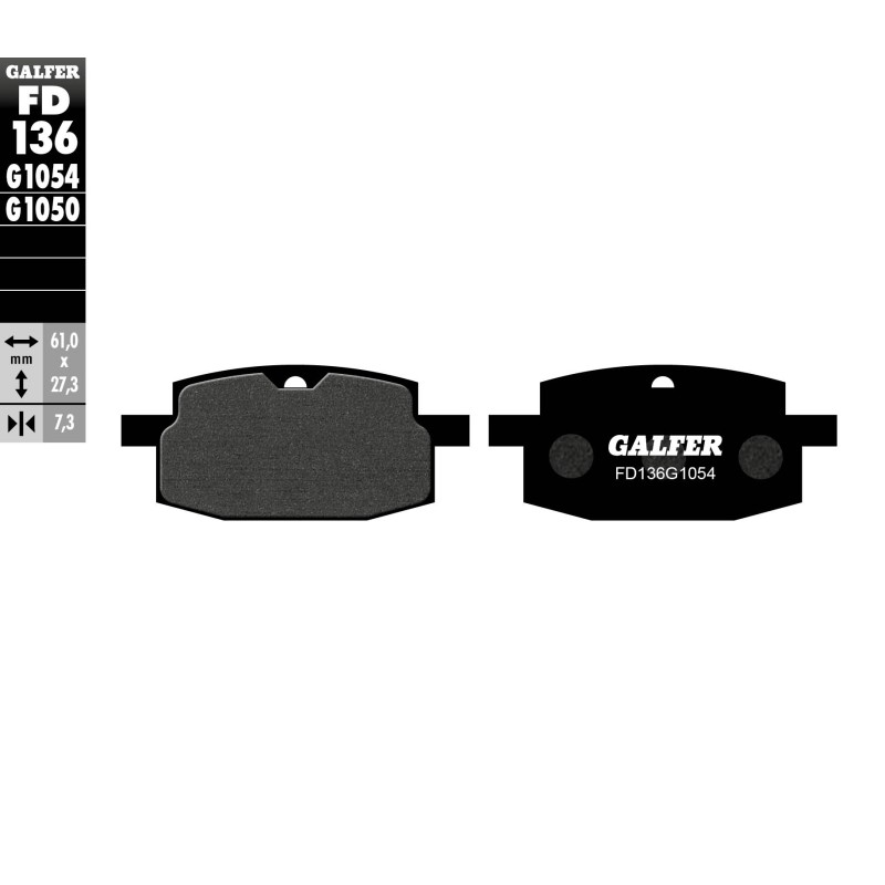 GALFER KLOCKI HAMULCOWE KH169 PÓŁMETALICZNE - najlepsza jakość i trwałość!