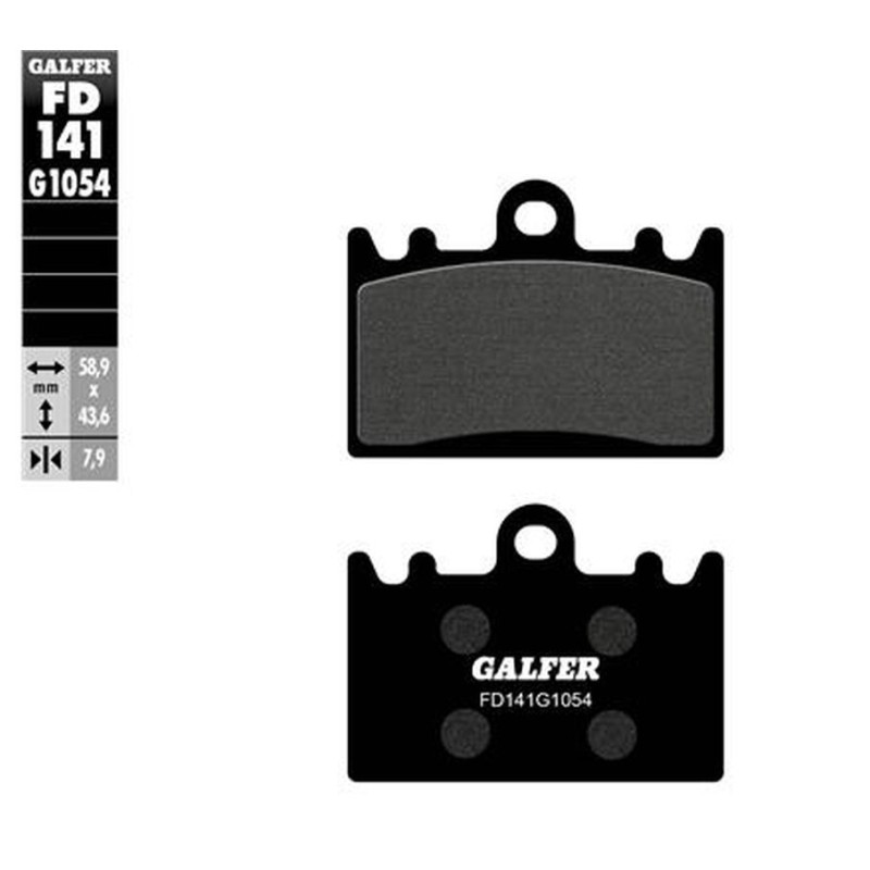 GALFER KLOCKI HAMULCOWE KH180 PÓŁMETALICZNE - Oferta Specjalna - Wyprzedaż