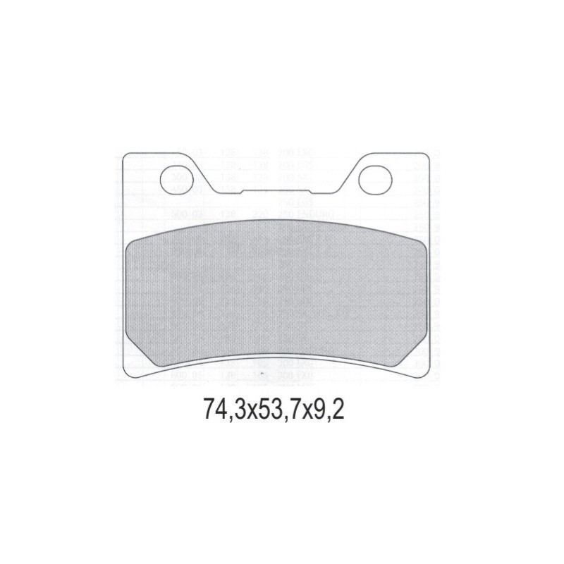 Klocki hamulcowe GALFER KH182 złote - wyprzedaż!