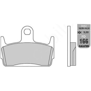 GALFER KLOCKI HAMULCOWE KH234 PÓŁMETALICZNE - Oferta Specjalna Wyprzedaż