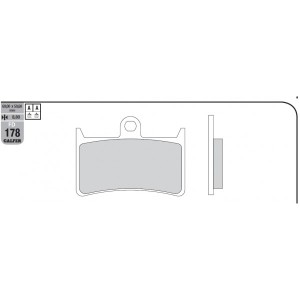 GALFER KLOCKI HAMULCOWE KH252 / KH380 PÓŁMETALICZNE - Oferta Specjalna