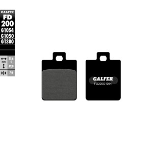 GALFER KLOCKI HAMULCOWE KH260 PÓŁMETALICZNE