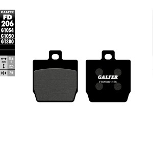 GALFER KLOCKI HAMULCOWE KH268 PÓŁMETALICZNE SCOOTER - Sklep Motoryzacyjny