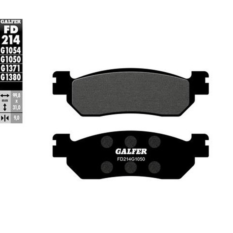 GALFER KLOCKI HAMULCOWE KH275 PÓŁMETALICZNE SCOOTER - Najwyższa jakość w atrakcyjnej cenie