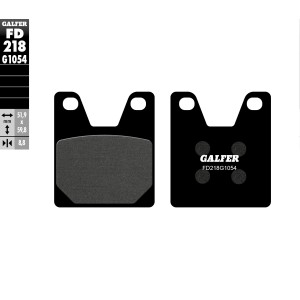 GALFER KLOCKI HAMULCOWE KH267 PÓŁMETALICZNE YAMAHA R1 '98-'00: XJR 1300 '00 TYŁ