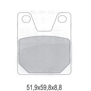 GALFER KLOCKI HAMULCOWE KH267 PÓŁMETALICZNE - Oferta Specjalna - Wyprzedaż