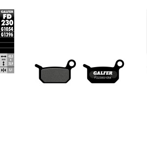 GALFER KLOCKI HAMULCOWE KH325 PÓŁMETALICZNE