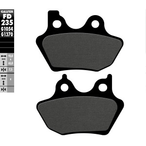 GALFER KLOCKI HAMULCOWE KH299 PÓŁMETALICZNE - Wyprzedaż!