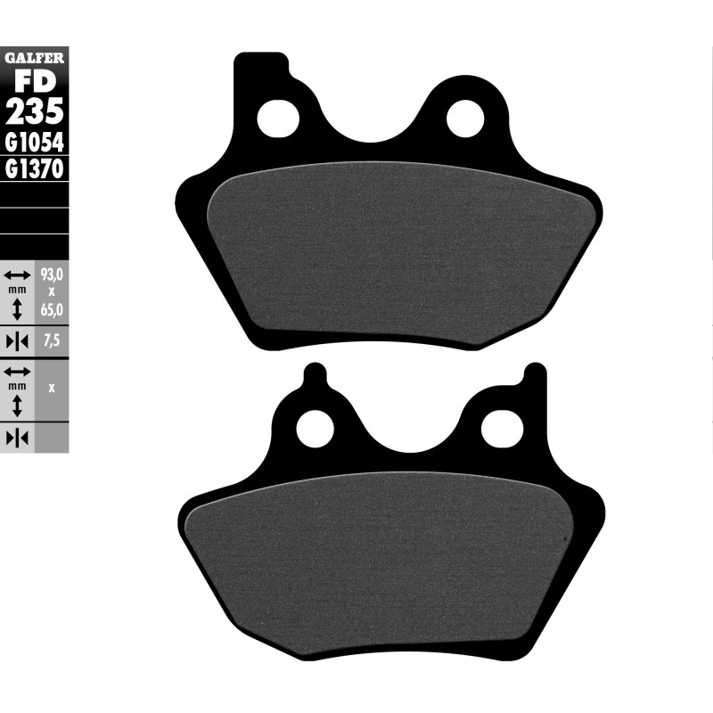 GALFER KLOCKI HAMULCOWE KH299 PÓŁMETALICZNE - Wyprzedaż!