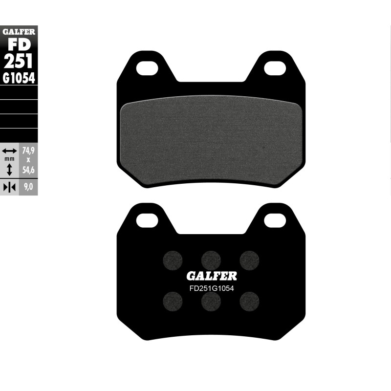 Klocki hamulcowe GALFER KH304 do BMW K 1200 LT - tył