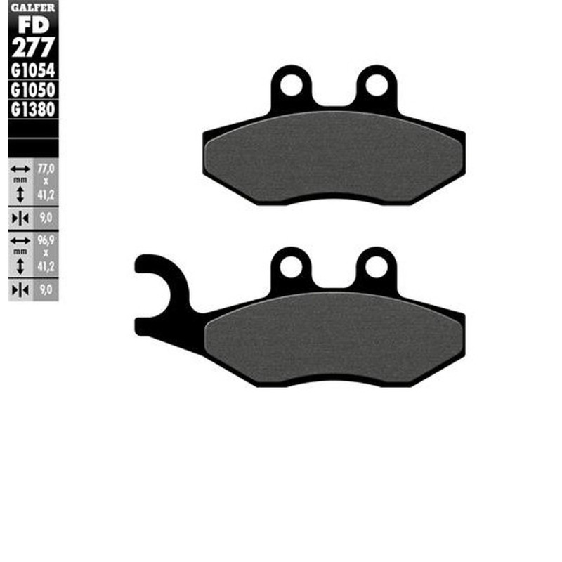 GALFER KLOCKI HAMULCOWE KH353 PÓŁMETALICZNE SCOOTER - najlepsza jakość w atrakcyjnej cenie