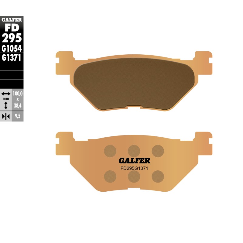Klocki hamulcowe GALFER KH319/2 złote - do jazdy miejskiej