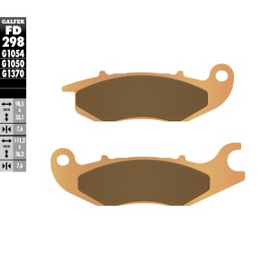 GALFER KLOCKI HAMULCOWE KH375 SPIEK METALICZNY (ZŁOTE)