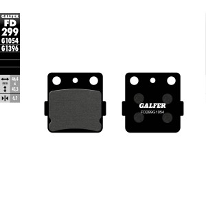 Klocki hamulcowe GALFER KH084/3 półmetaliczne - grubość 6,5mm