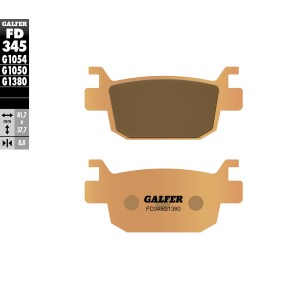 Klocki hamulcowe GALFER KH415 Spiek Metaliczny (Złote) do skutera