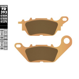 Klocki hamulcowe GALFER KH464 złote Yamaha N-Max 125/150