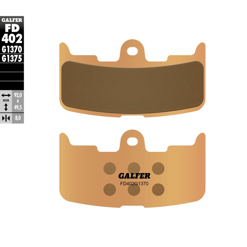 Klocki hamulcowe GALFER KH345 złote - najlepsza jakość na ulicy!