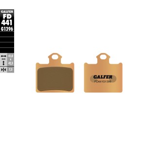 Galfer Klocki Hamulcowe KH602 Spiek Metaliczny (Złote) Off Road