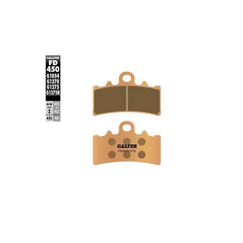 Klocki hamulcowe GALFER KH606 złote - do jazdy miejskiej