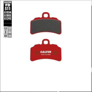 Klocki hamulcowe GALFER Półmetaliczne do BETA EVO 125 / 250 / 300, GAS GAS TRIAL GP 125 / 250 / 280 / 300, TXT 125