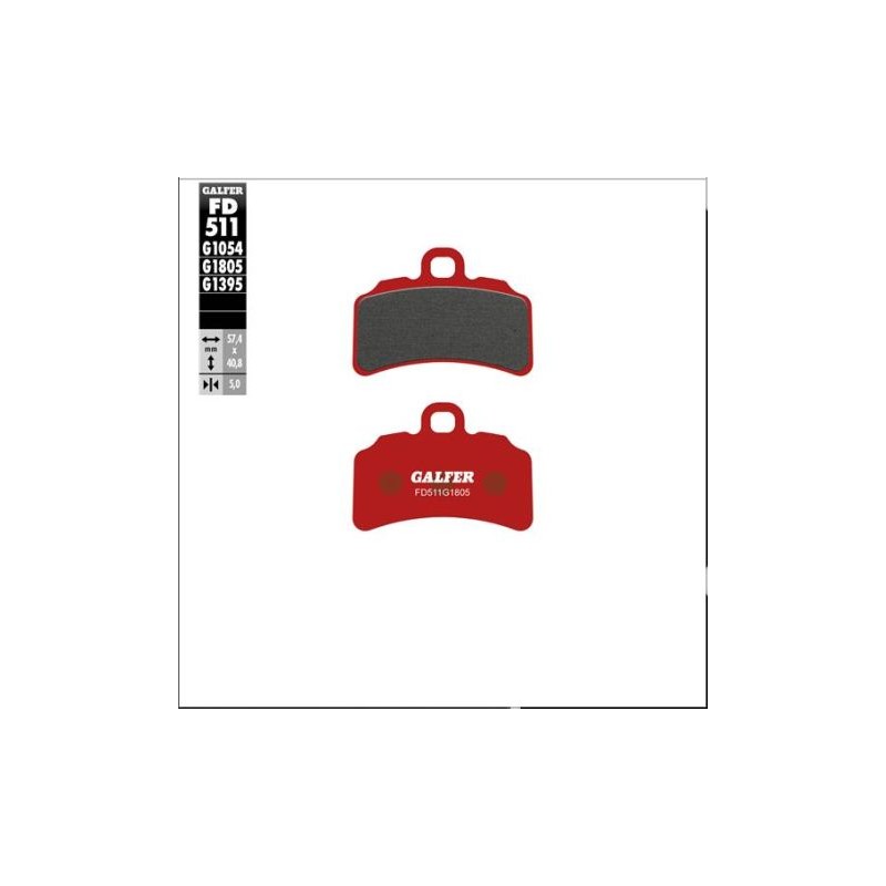 Klocki hamulcowe GALFER Półmetaliczne do BETA EVO 125 / 250 / 300, GAS GAS TRIAL GP 125 / 250 / 280 / 300, TXT 125
