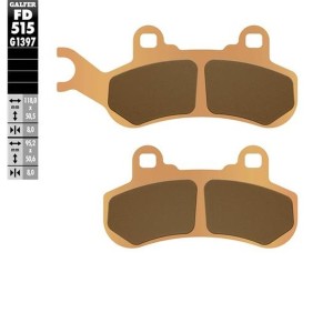 Klocki hamulcowe GALFER KH683 złote ATV Can Am prawy przód