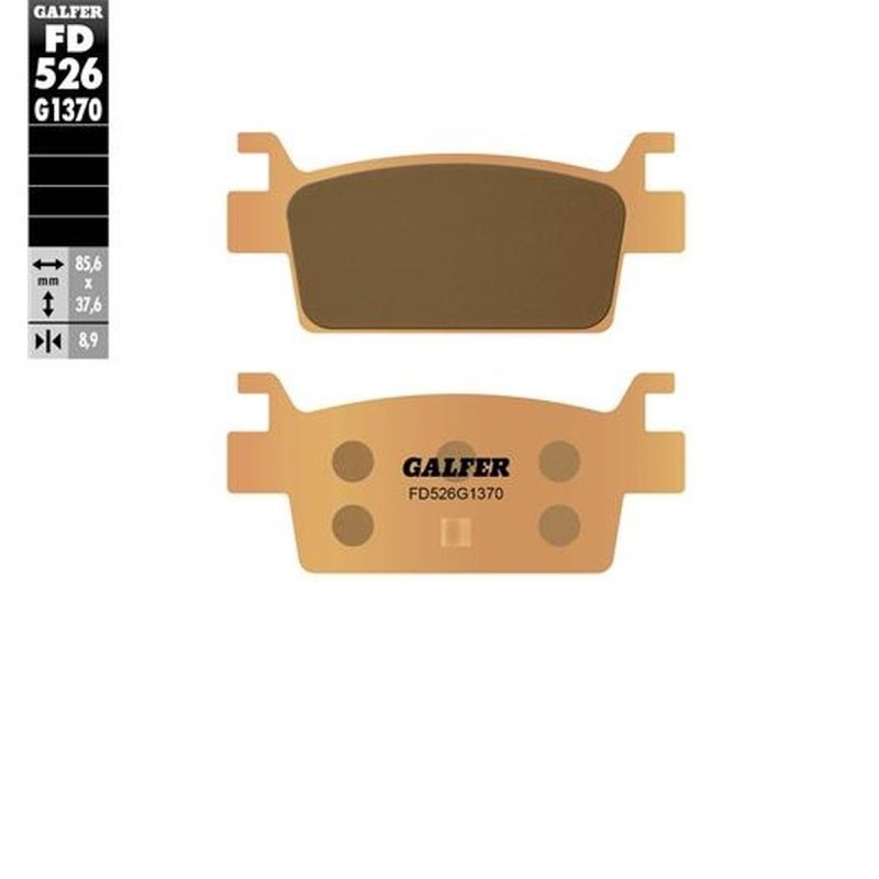 Klocki hamulcowe GALFER KH719 złote do KYMCO AK 550, KAWASAKI TREYX KRX 1000