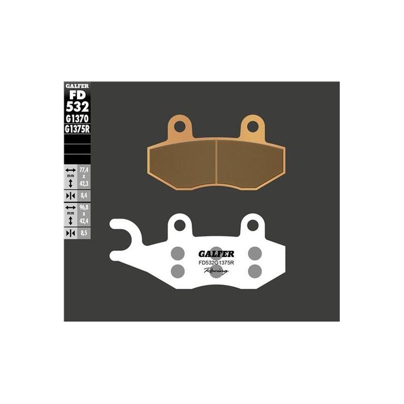 GALFER KLOCKI HAMULCOWE KH197 SPIEK METALICZNY (ZŁOTE) RACING - najlepsza jakość w najlepszej cenie!