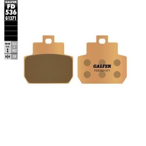 Klocki hamulcowe GALFER KH425 złote do Piaggio MP3 125/250 '08-, X8 125/200/250 '04-, X9 250 '04-