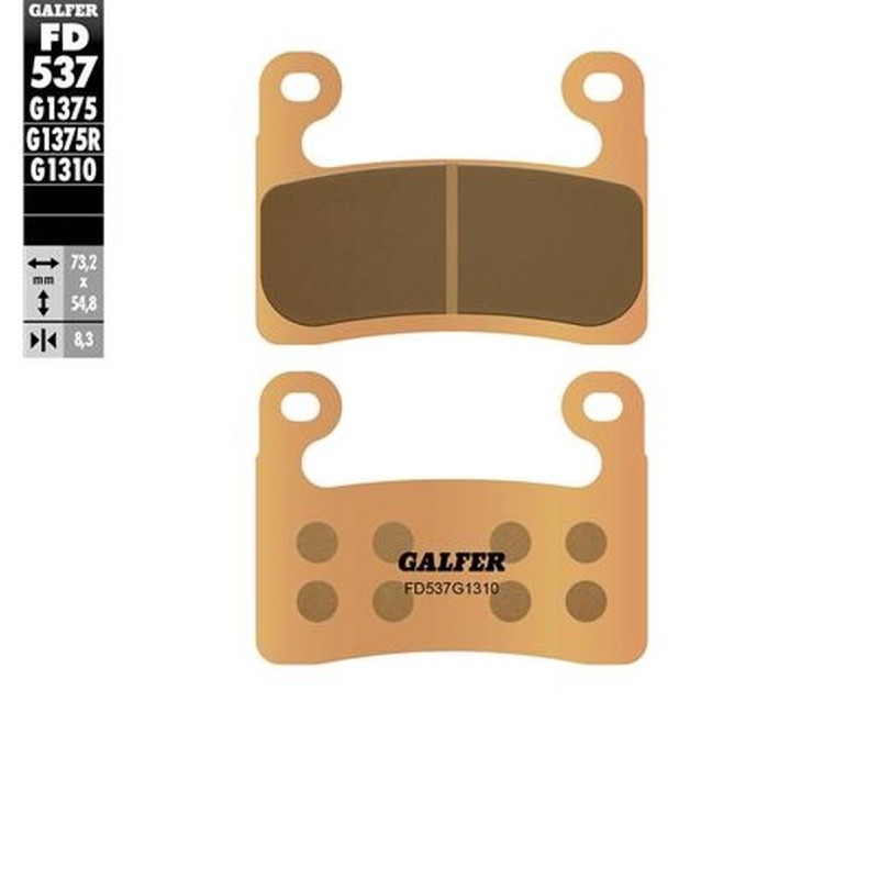 GALFER KLOCKI HAMULCOWE KH724 SPIEK METALICZNY (ZŁOTE) RACING BMW S 1000RR '19-'23: S 1000XR '20-'23: R 1250GS '19-'23: R1