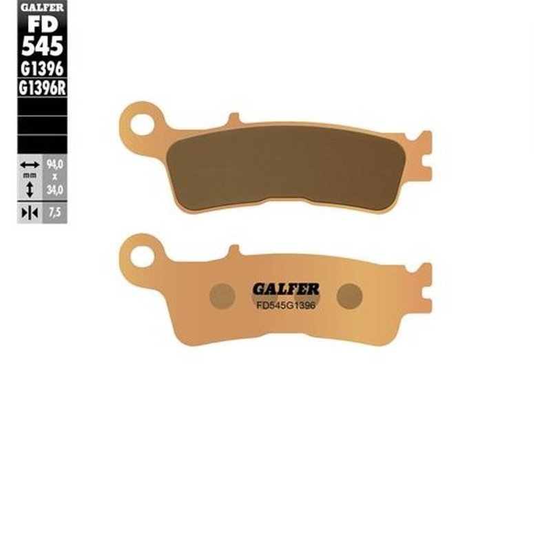 Klocki hamulcowe GALFER KH755 złote do FANTIC XX 125, XEF/XXF 250/450, XEX 250 '22- oraz YAMAHA YZ 2