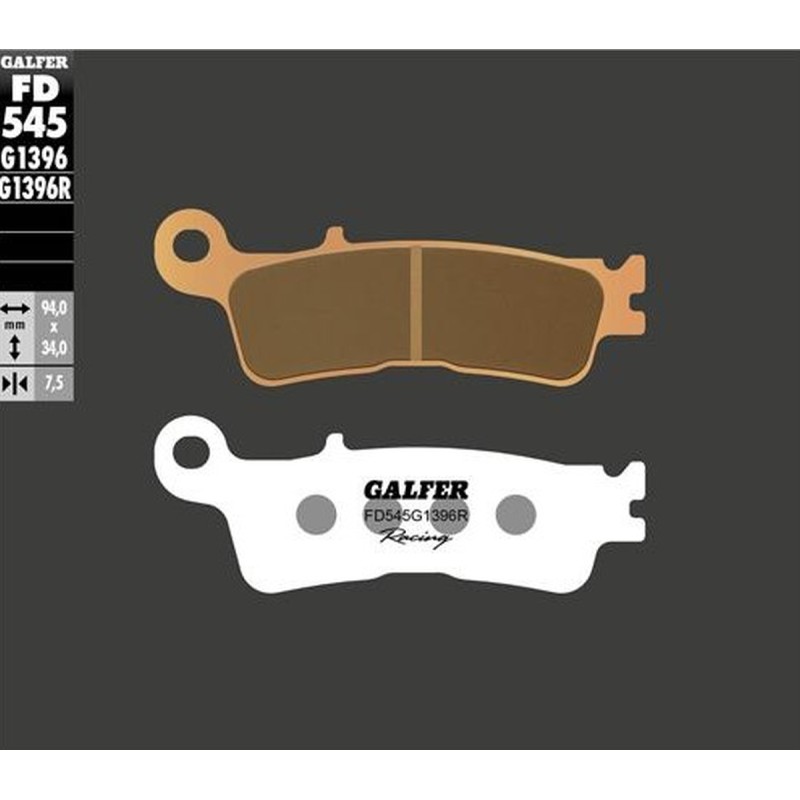 Klocki hamulcowe GALFER KH755 złote do FANTIC XX 125, XEF/XXF 250/450, XEX 250 '22- oraz YAMAHA YZ 250