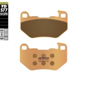 GALFER KLOCKI HAMULCOWE SPIEK METALICZNY (ZŁOTE) STREET TYŁ HARLEY DAVIDSON XL 883 SUPERLOW '08-'14; RH 1250 SPOSTER S '21-'