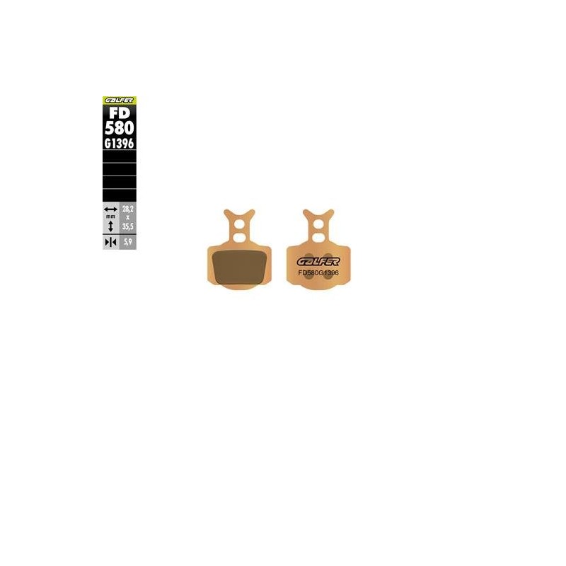 GALFER KLOCKI HAMULCOWE SPIEK METALICZNY (ZŁOTE) OFF ROAD KTM SX 50 '23-'25