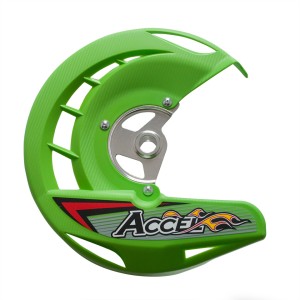 Osłona tarczy hamulcowej przód Kawasaki KXF 250/450 '06-'18 zielona (FDG-03GR) - PROMOCJA