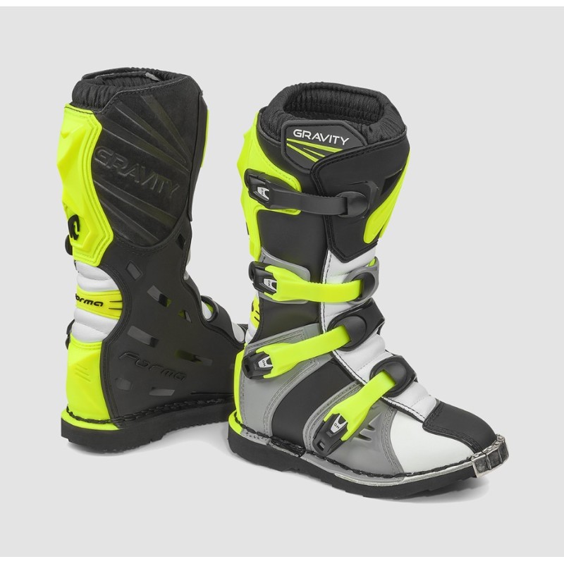 Forma buty off road/cross dziecięce/junior szary/biały/zółty fluo rozmiar 35