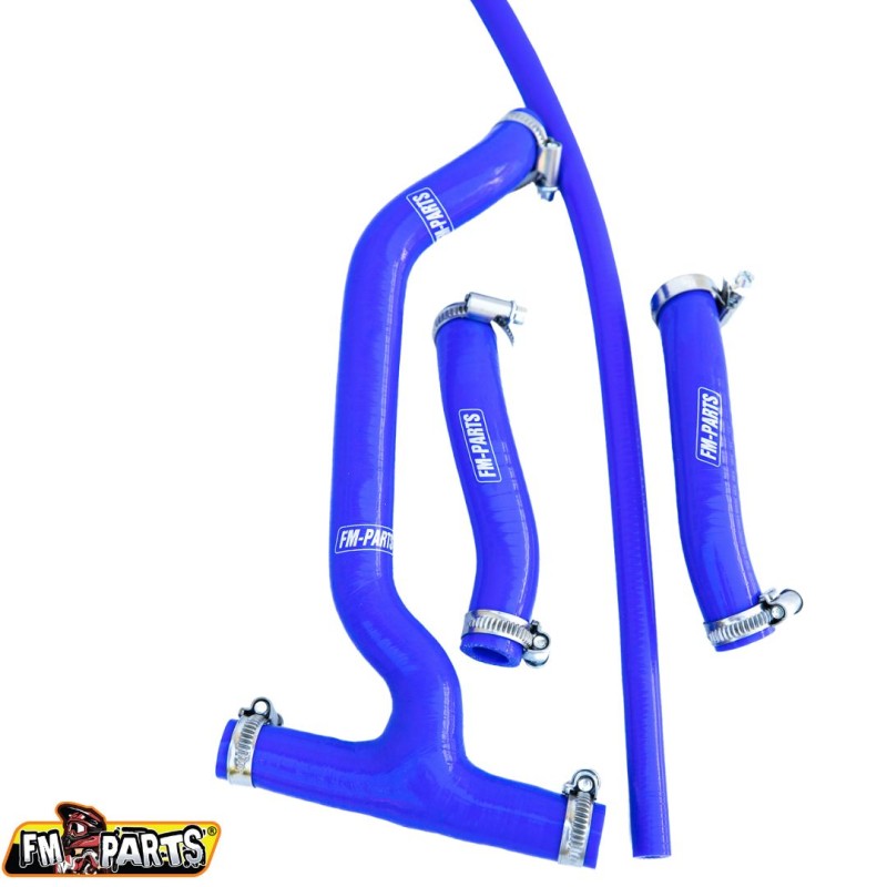 Silikonowe węże/przewody chłodnicy Sherco 250/300 '13-'24 niebieskie