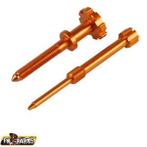 Śruba regulacji składu mieszanki i biegu jałowego do gaźnika Keihin - pomarańczowa