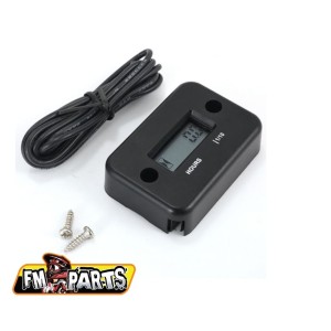Licznik motogodzin indukcyjny wodoodporny - FM-PARTS czarny