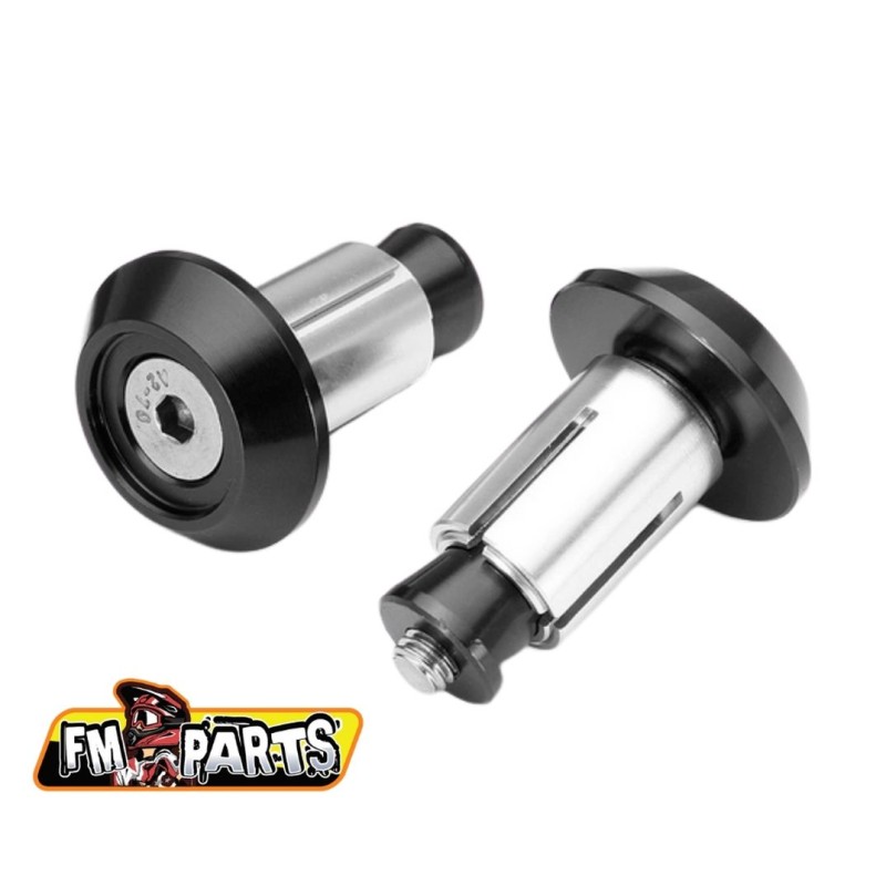FM-PARTS KOŃCÓWKI KIEROWNICY/KORKI ALUMINIUM KOLOR CZARNY