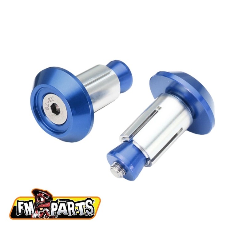 FM-PARTS Końcówki Kierownicy/Korki Aluminium Kolor Niebieski