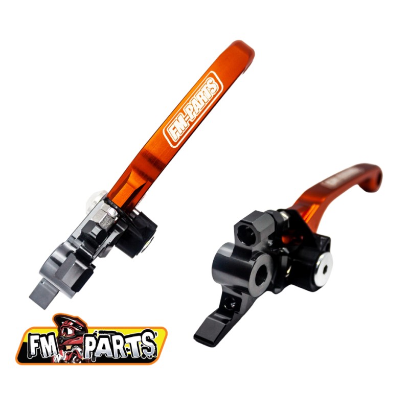 Zestaw dźwigni sprzęgła oraz hamulca do KTM '15-'23 Brembo kolor pomarańczowy