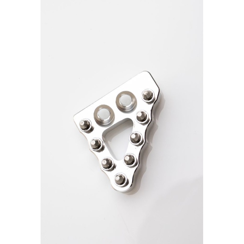 Stopka dźwigni hamulca tylnego KTM/Husqvarna - szeroka, kolor srebrny