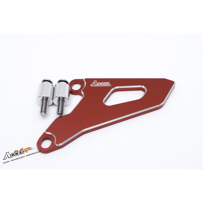 Osłona zębatki przedniej do Honda CR 250R, CRF 250R, CRF 250X - czerwona