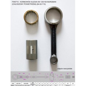 Korbówód Suzuki AN 125/150 Burgman (84-52-715) - FLYWAY Platt