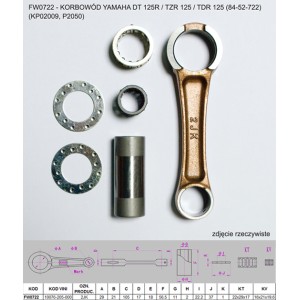 Korbówód Yamaha DT 125 R / TZR 125 / TDR 125 - FLYWAY (PLATT) (DT125)